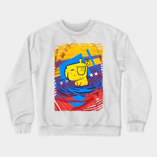 Chiguire tricolor Crewneck Sweatshirt by dRons